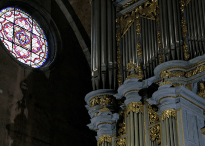 L'orgue de la cathédrale d'Oloron-Sainte-Marie qui a subi un cambriolage
